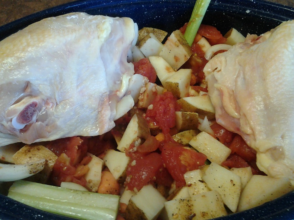 Chicken Bake w/tomatoes and spices