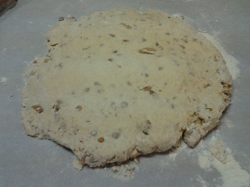 Scone dough - circle