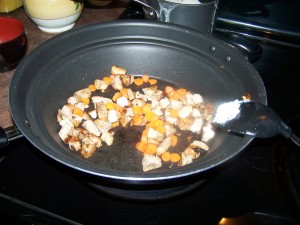 pork fried rice - step 2