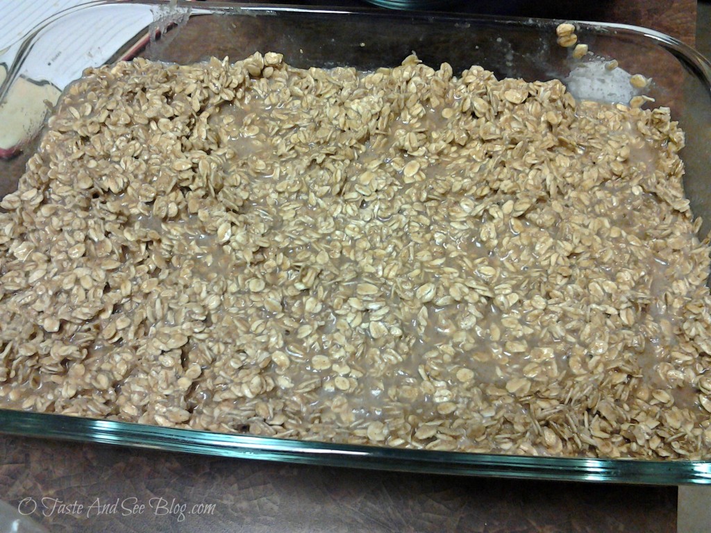 baked oatmeal ready to bake