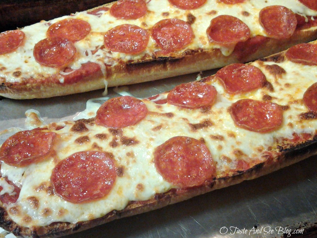 Homemade French Bread Pizza - O Taste and See