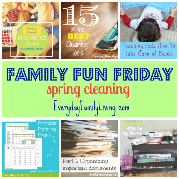 spring cleaning Family Fun Friday