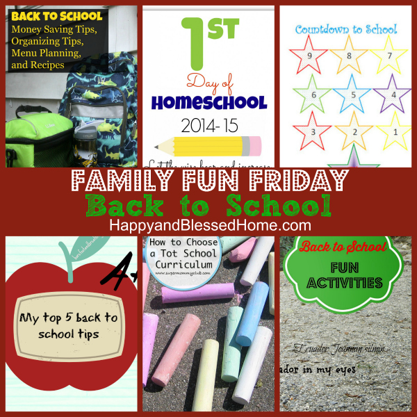 back to school family fun friday