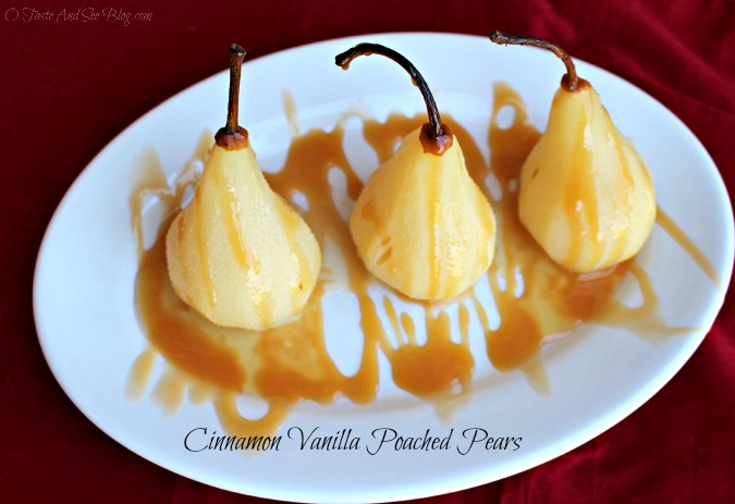 Cinnamon Vanilla Poached Pears #ad 026