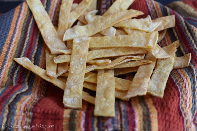 baked tortilla strips