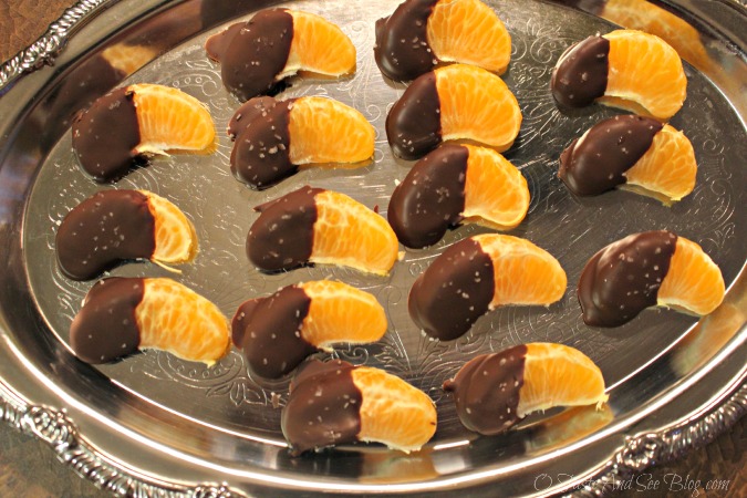 chocolate dipped clementines 