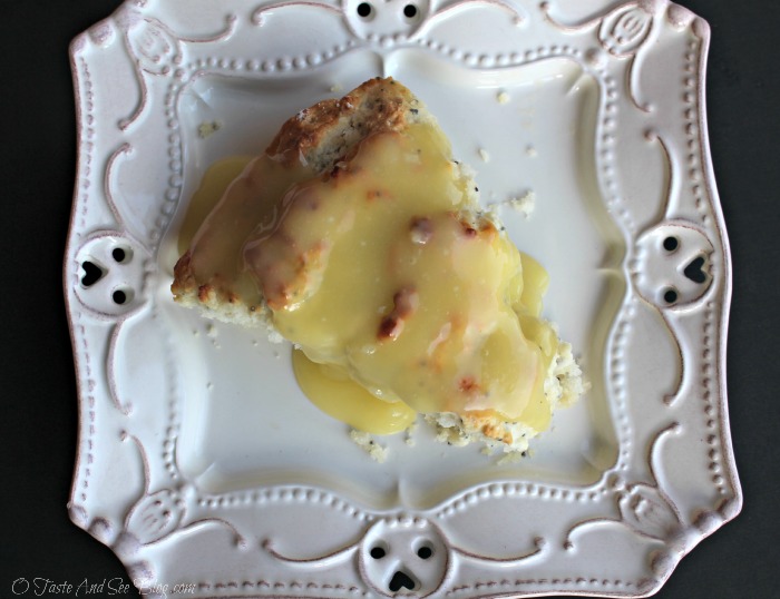 key Lime poppy seed scones with homemade lime curd 