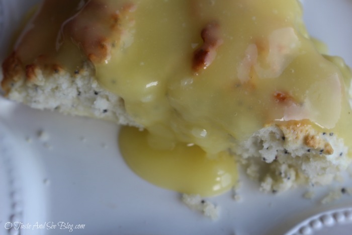 key lime scones with homemade lime curd 