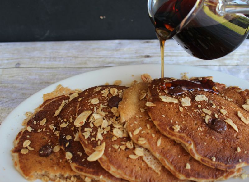 Chocolate Decadence Granola Pancakes