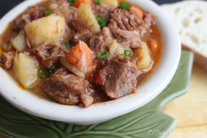 Crock Pot Beef Stew #knifeskills ad 
