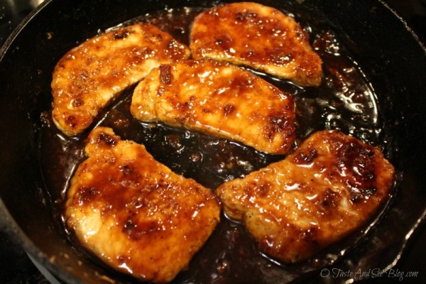 Cranberry Apple Cider Glazed Pork Chops - O Taste and See