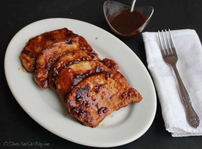 Cranberry Apple Cider Pork Chops #ad #SmithfieldPork