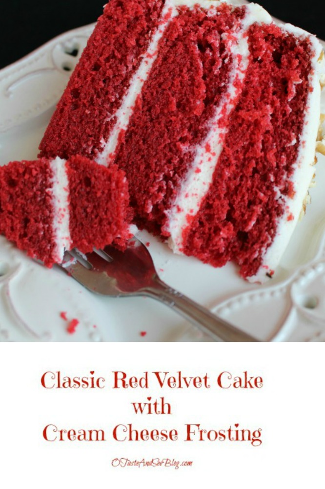 Classic Red Velvet Cake with Cream Cheese Frosting