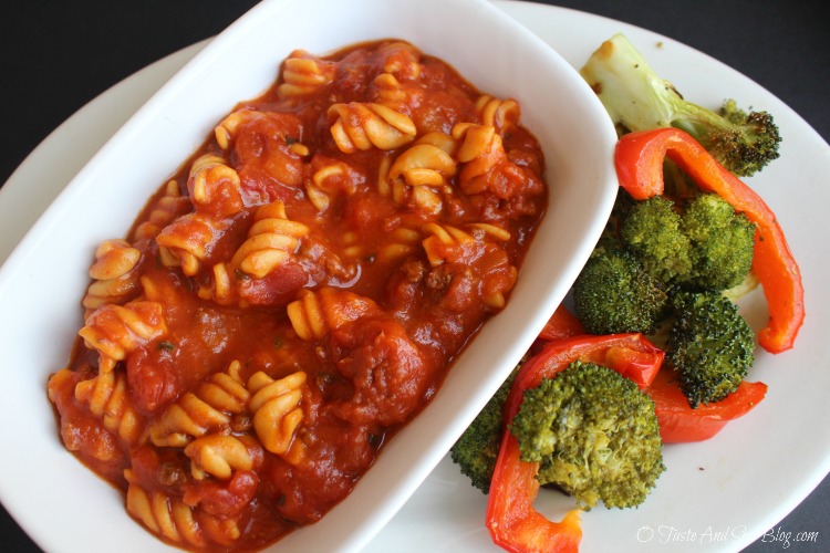 Roasted Broccoli and Red Peppers #JennyCraigKit #ad