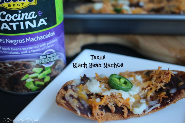 Texas Black Bean Nachos #CocinaLatinaBeans ad