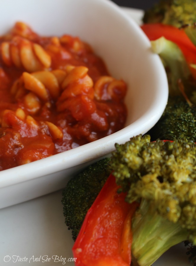 Roasted Broccoli and Red Peppers #JennyCraigKit #ad