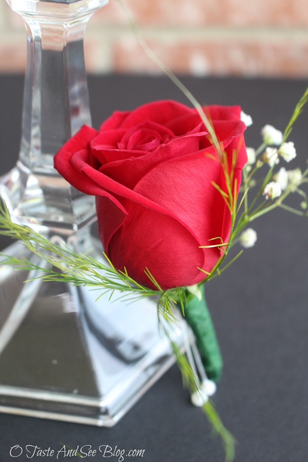 Single Rose Boutonniere #ad 