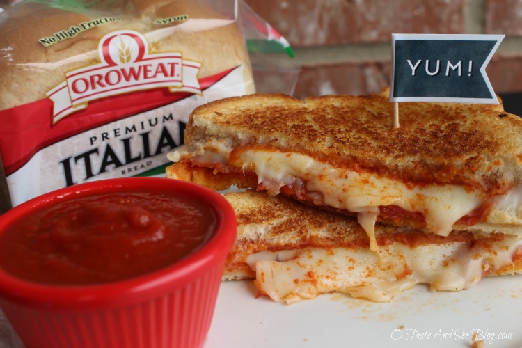 Pepperoni Pizza Grilled Cheese Sandwich #ad