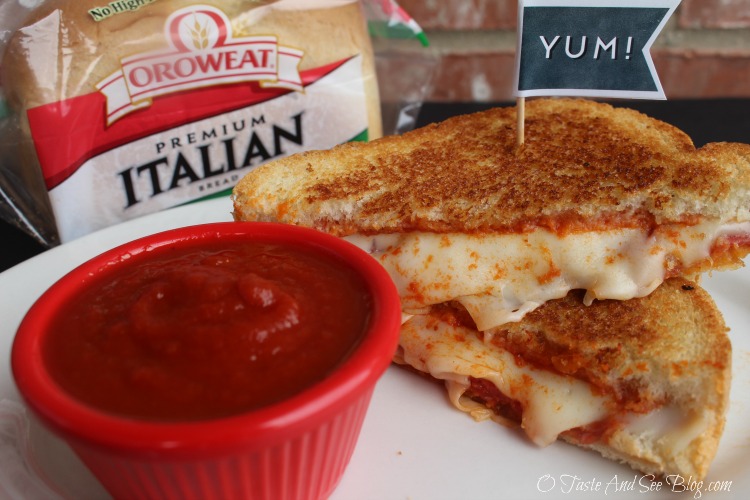 Pepperoni Pizza Grilled Cheese #ad