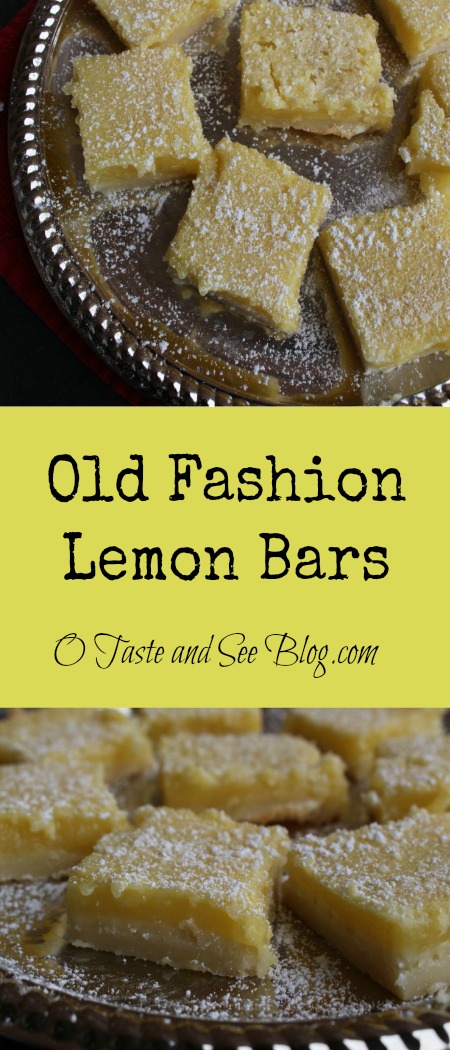 Old Fashion Lemon Bars Pinterest