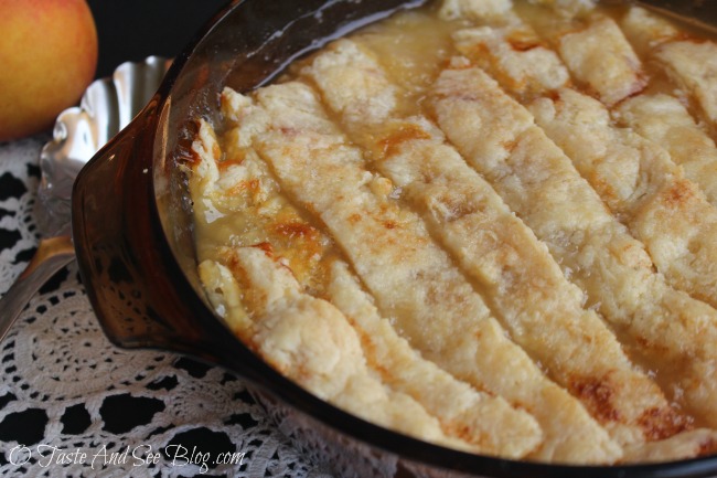 Grandma's Old Fashion Peach Cobbler