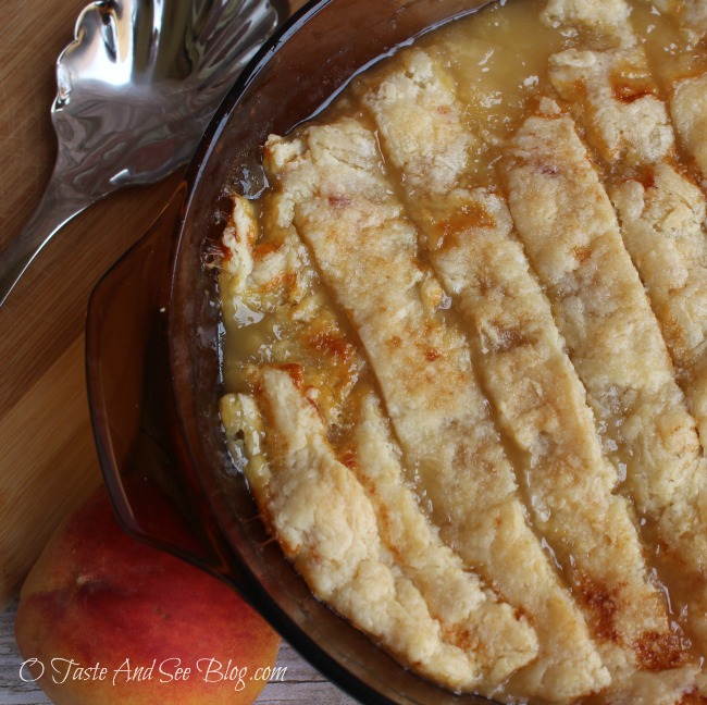 Grandma's Old Fashion Peach Cobbler 