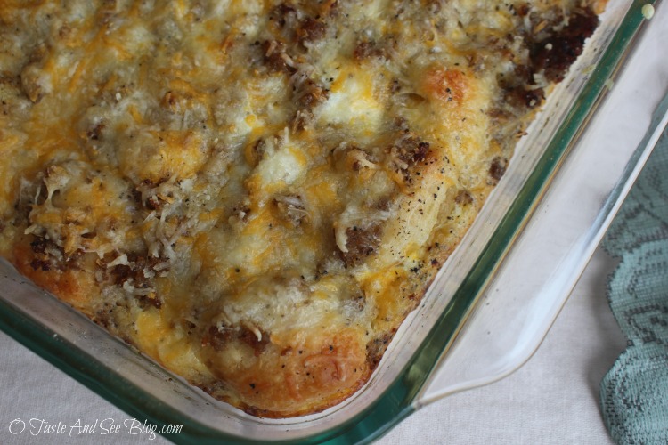 Sausage Egg and Biscuit Casserole