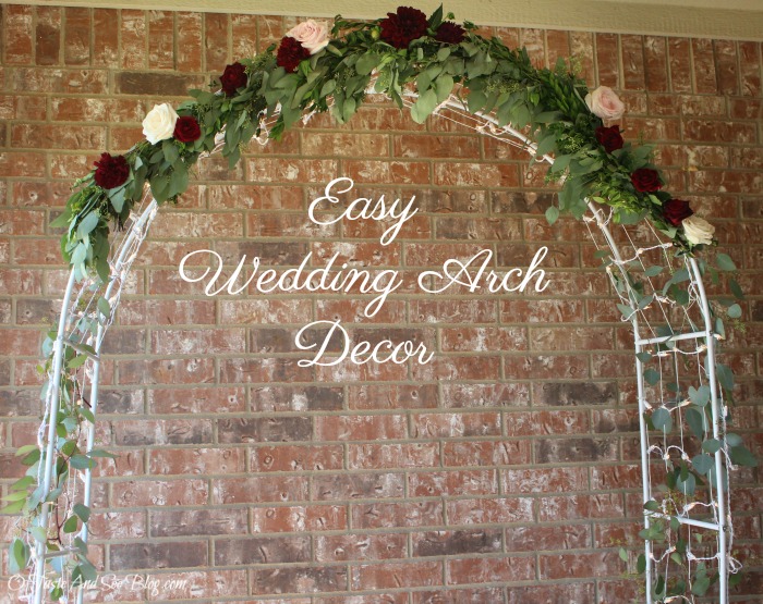 Easy Wedding Arch Decor #ad #fiftyflowers